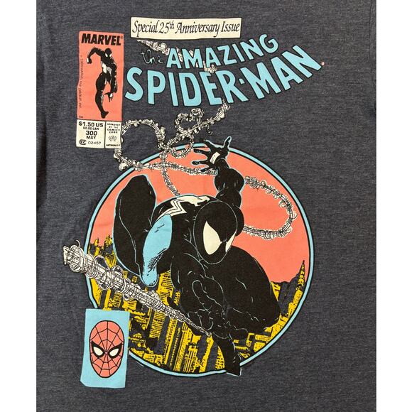 Marvel Size Sm The Amazing Spider-Man Men 25th Anniversary Issue Cover T-Shirt - Picture 3 of 6